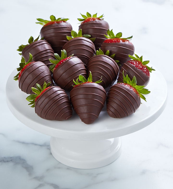 Decadent Dark Chocolate Strawberries   12ct