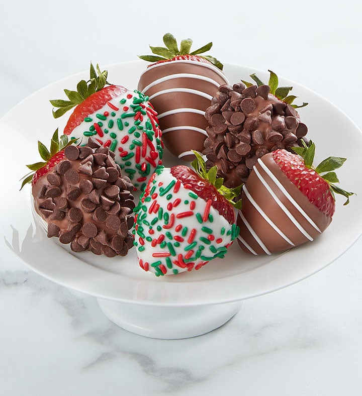 Gourmet Christmas Dipped Strawberries