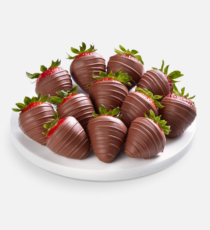 Decadent Dark Chocolate Strawberries   12ct