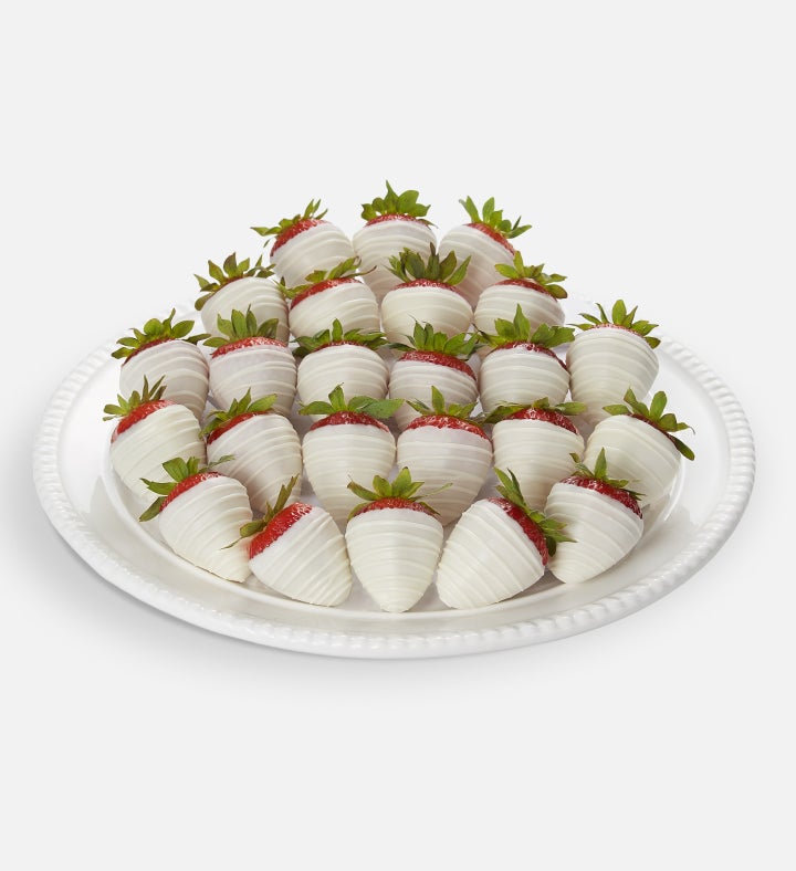 Pure White Dipped and Drizzled Strawberries™ - 12ct & 24ct