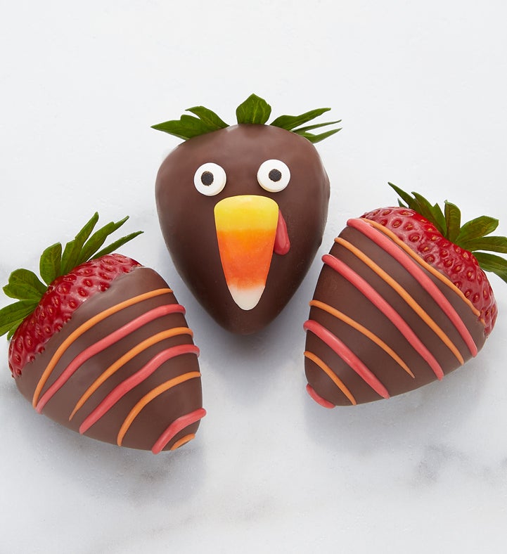 Happy Turkey Day™ Dipped Strawberries    12ct & 24ct