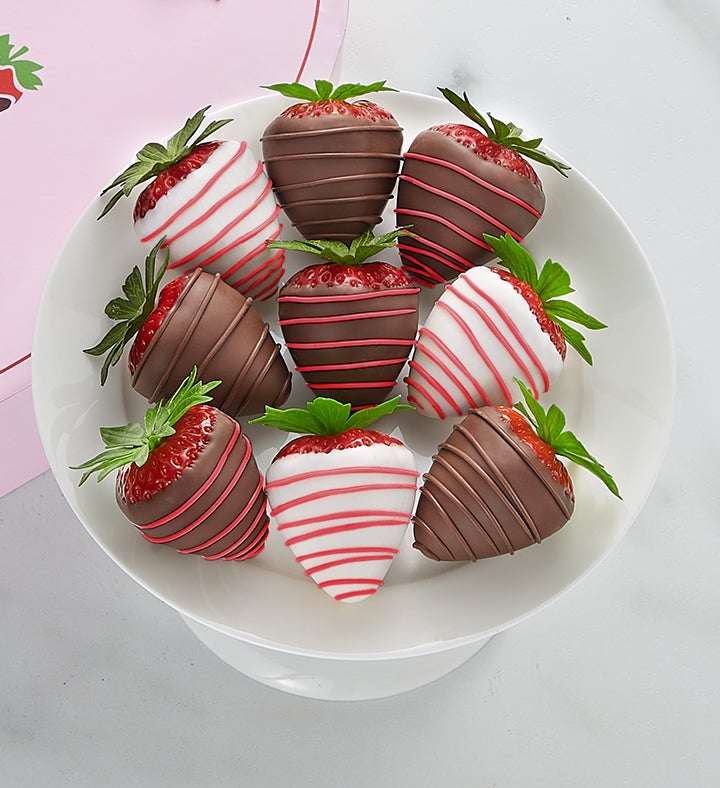 Love & Romance™ Dipped Strawberries in Heart Box 9