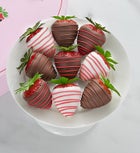 Love & Romance™ Dipped Strawberries in Heart Box