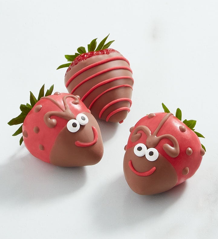 Ladybug Design Dipped Strawberries