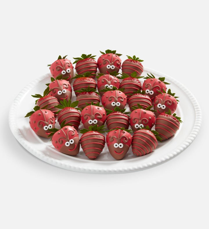 Ladybug Design Dipped Strawberries   12ct & 24ct