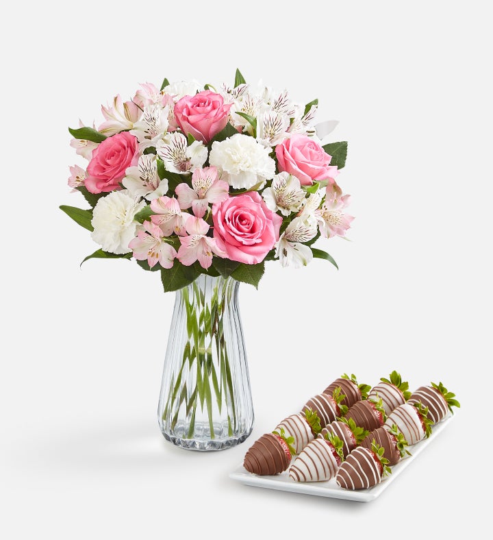 Deliciously Decadent™ Cherished Blooms & Drizzled Strawberries