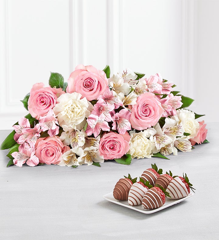 Cherished Blooms & Drizzled Strawberries