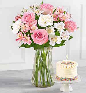 Product - Deliciously Decadent™ Cherished Blooms & Time to Celebrate Birthday Cake™