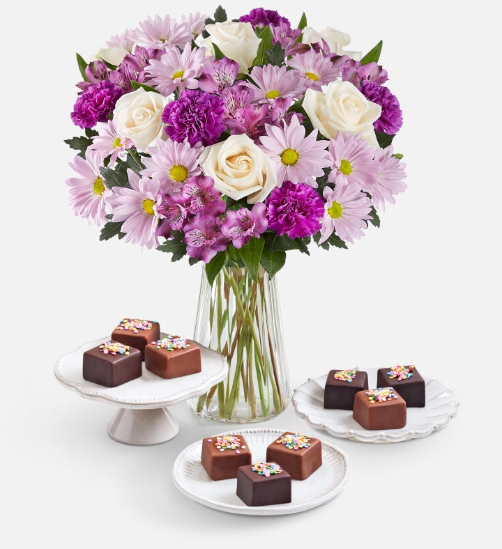 Deliciously Decadent™ Lavender Garden & Celebration Cheesecake Bites™