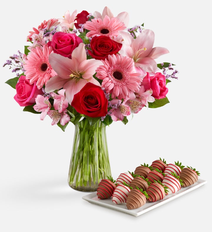 Fields of Europe® Romance with Love & Romance™ Dipped Strawberries