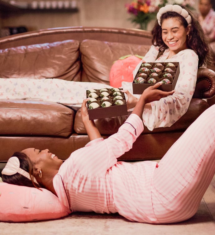 Rainbow Swirl Artisan Belgian Chocolate Strawberries