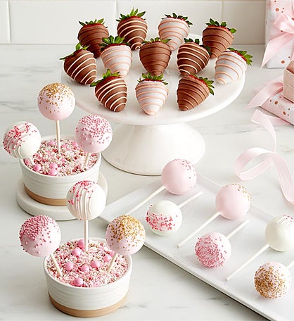Mother's Day Cake Pops™ With Mother's Day Drizzled Strawberries™  