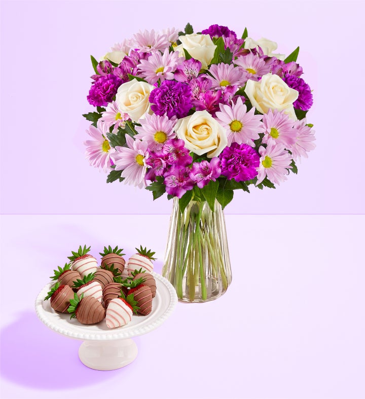 Lavender Garden & Mother’s Day Drizzled Strawberries