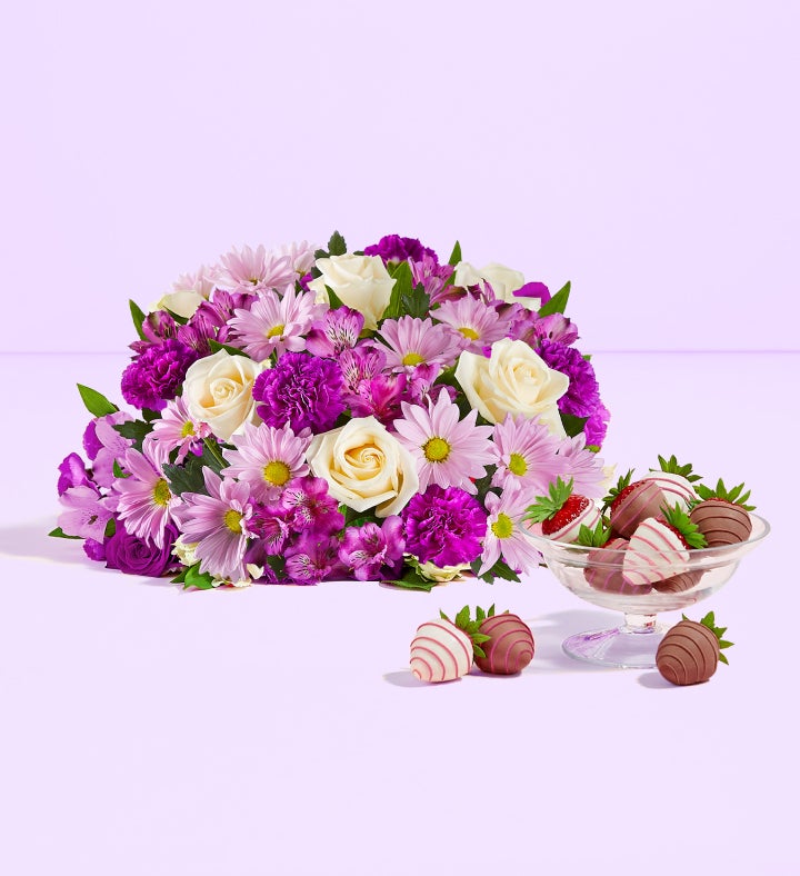 Lavender Garden & Mother’s Day Drizzled Strawberries