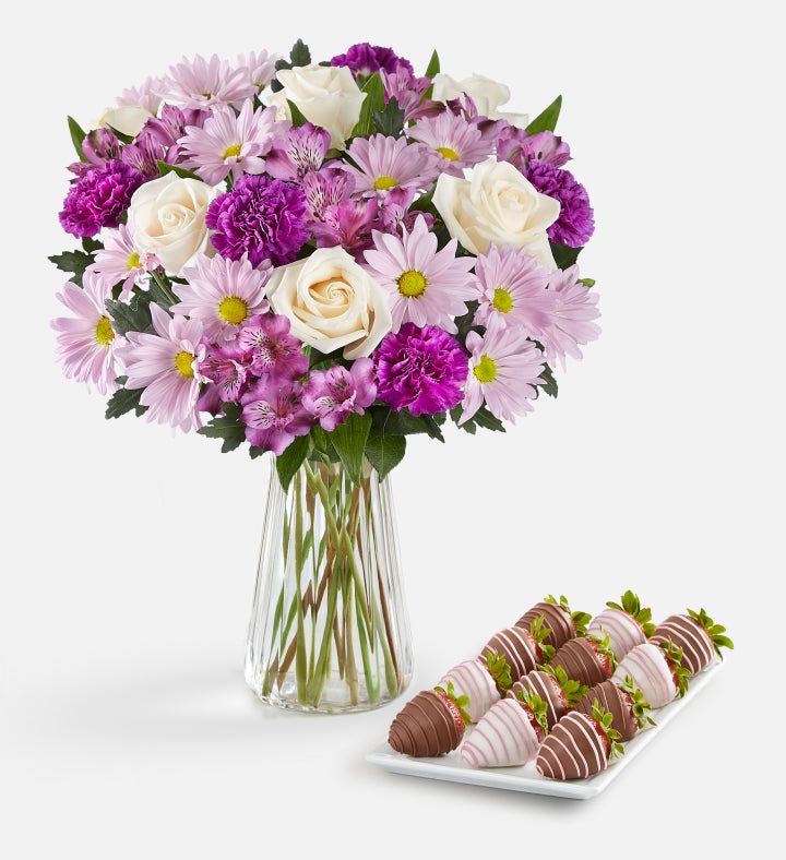 Lavender Garden & Mother’s Day Drizzled Strawberries