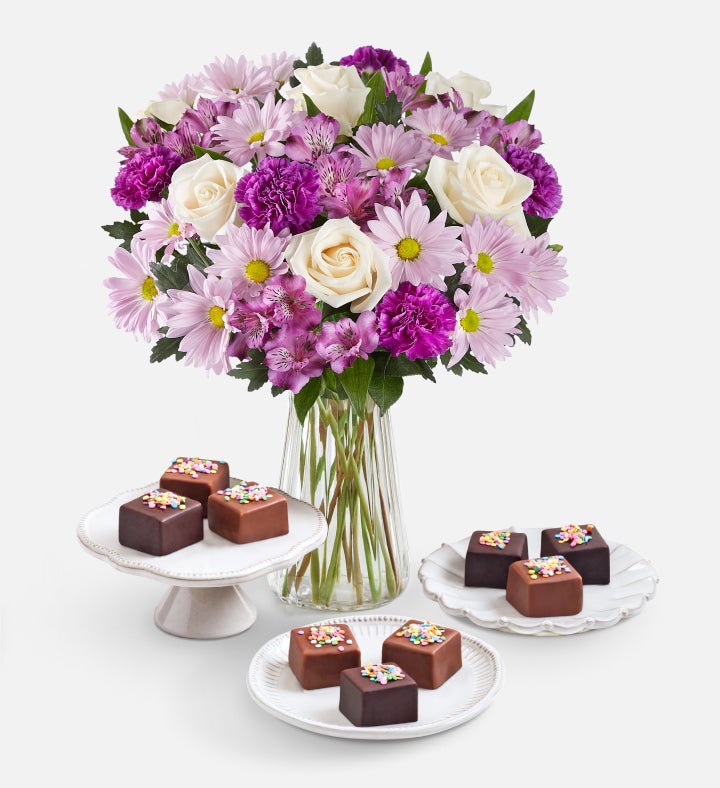 Deliciously Decadent™ Lavender Garden & Celebration Cheesecake Bites™