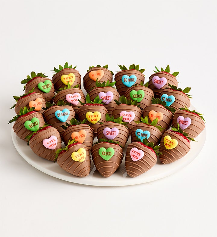 Conversation Hearts™ Dipped Strawberries