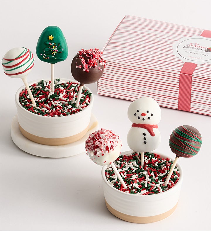 Holiday Cake Pops™ with Holiday Cheer™ Dipped Strawberries