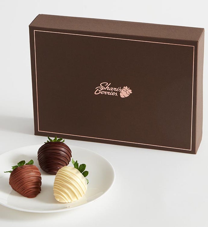 Andy Anand Deliciously Decadent Belgian 24 Pcs Dark Chocolate Dipped  Strawberries - Irresistible Dipped Fruit Delights - Perfect Gift 